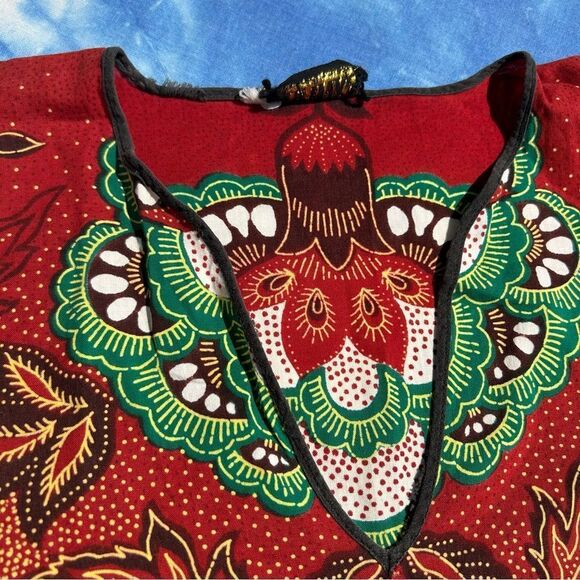 Vintage 70s Boho Hippy Floral Top Size small O/S - Picture 11 of 15